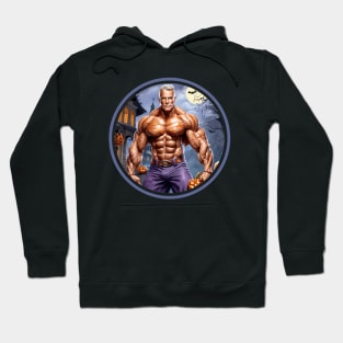 Muscle Daddy on Halloween Night Hoodie